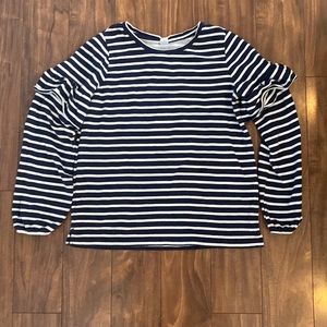 Ruffle detail sweatshirt